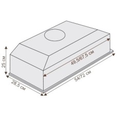 Встраиваемая вытяжка Ciarko SL-Box Medium 50