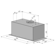 Встраиваемая вытяжка Konigin Flatbox Ivory 60