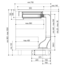 Встраиваемая вытяжка Faber HOO-B GLASS BK A52