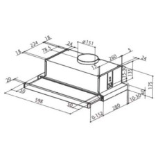Встраиваемая вытяжка Faber Flexa BK A 60