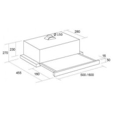 Встраиваемая вытяжка PYRAMIDA TL SLIM 60 BR