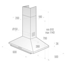 Каминная вытяжка Gorenje Classico DK 63 CLB