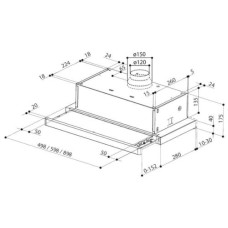 Встраиваемая вытяжка Faber Flexa HIP X A 60