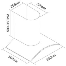 Каминная вытяжка DARINA ROOF 604 X