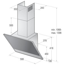 Каминная вытяжка Gorenje WHI623E1XGW