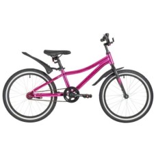 Подростковый горный (MTB) велосипед Novatrack Prime 20 Al Girl (2020) металлик