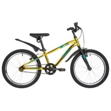 Подростковый горный (MTB) велосипед Novatrack Prime 20 Al V (2020) металлик
