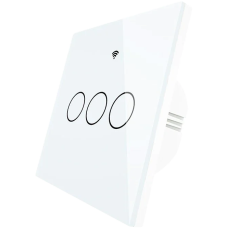 MOES Gang Smart Switch Sensor w/o grounding ZS-EU3, Zigbee, 100-240 В Белый