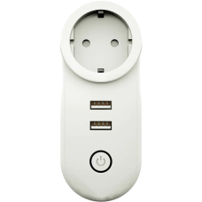 MOES Smart Socket ZP-LZ-EU2U, Zigbee, 110-240 В, 16А Белая